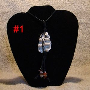 Handmade Shell Macramed Necklace (#1)